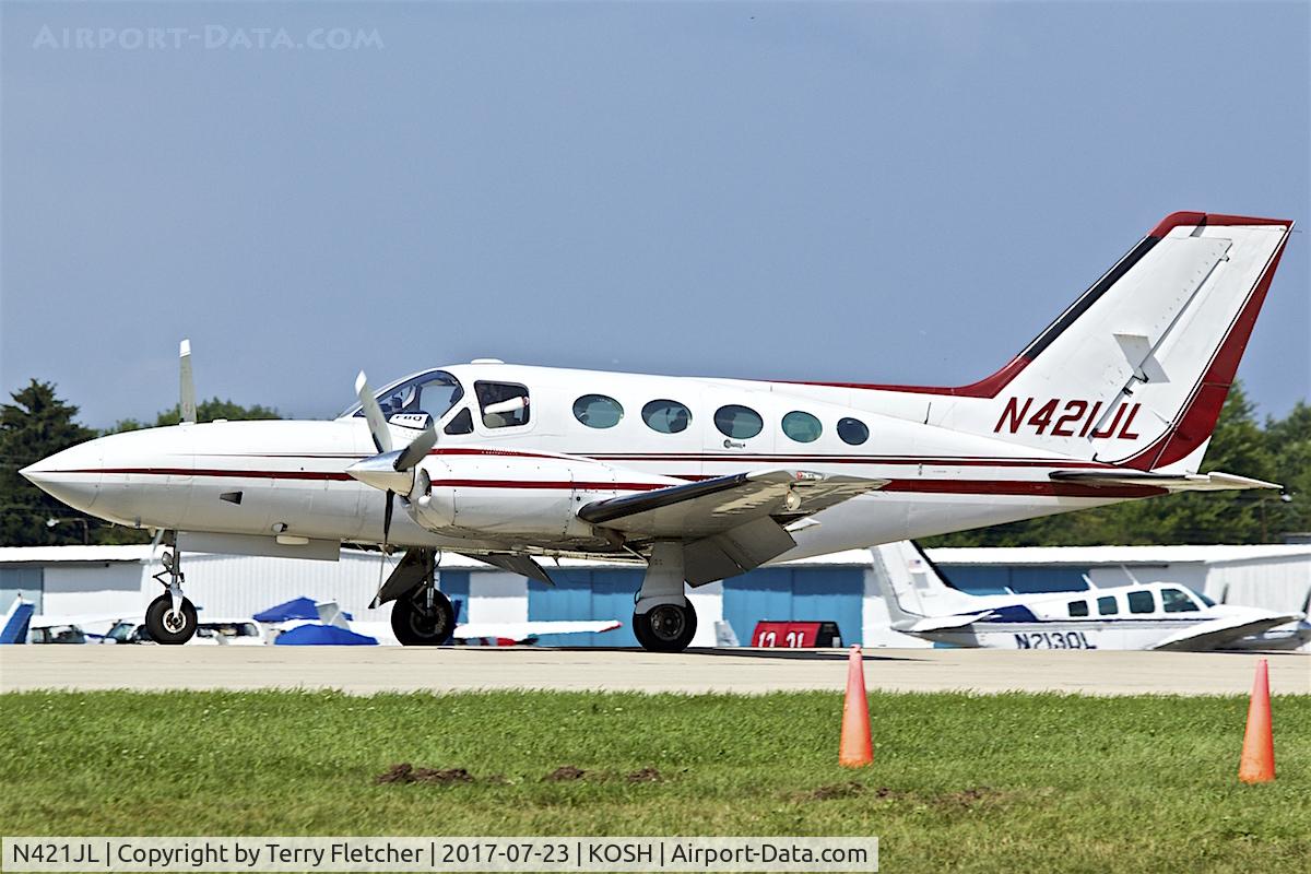 N421JL, Cessna 421C Golden Eagle C/N 421C0452, At 2017 EAA AirVenture at Oshkosh
