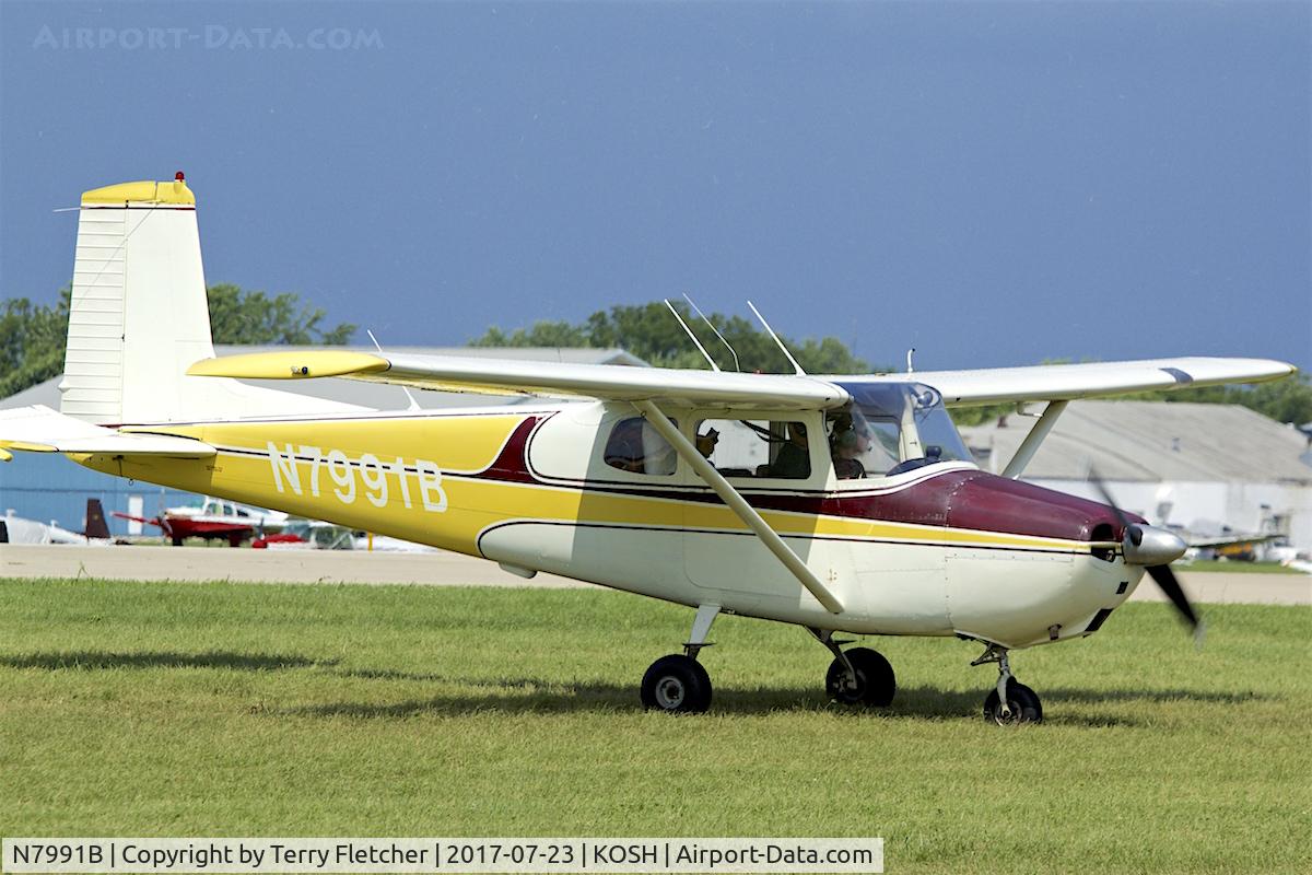 N7991B, 1957 Cessna 172 C/N 29791, At 2017 EAA AirVenture at Oshkosh