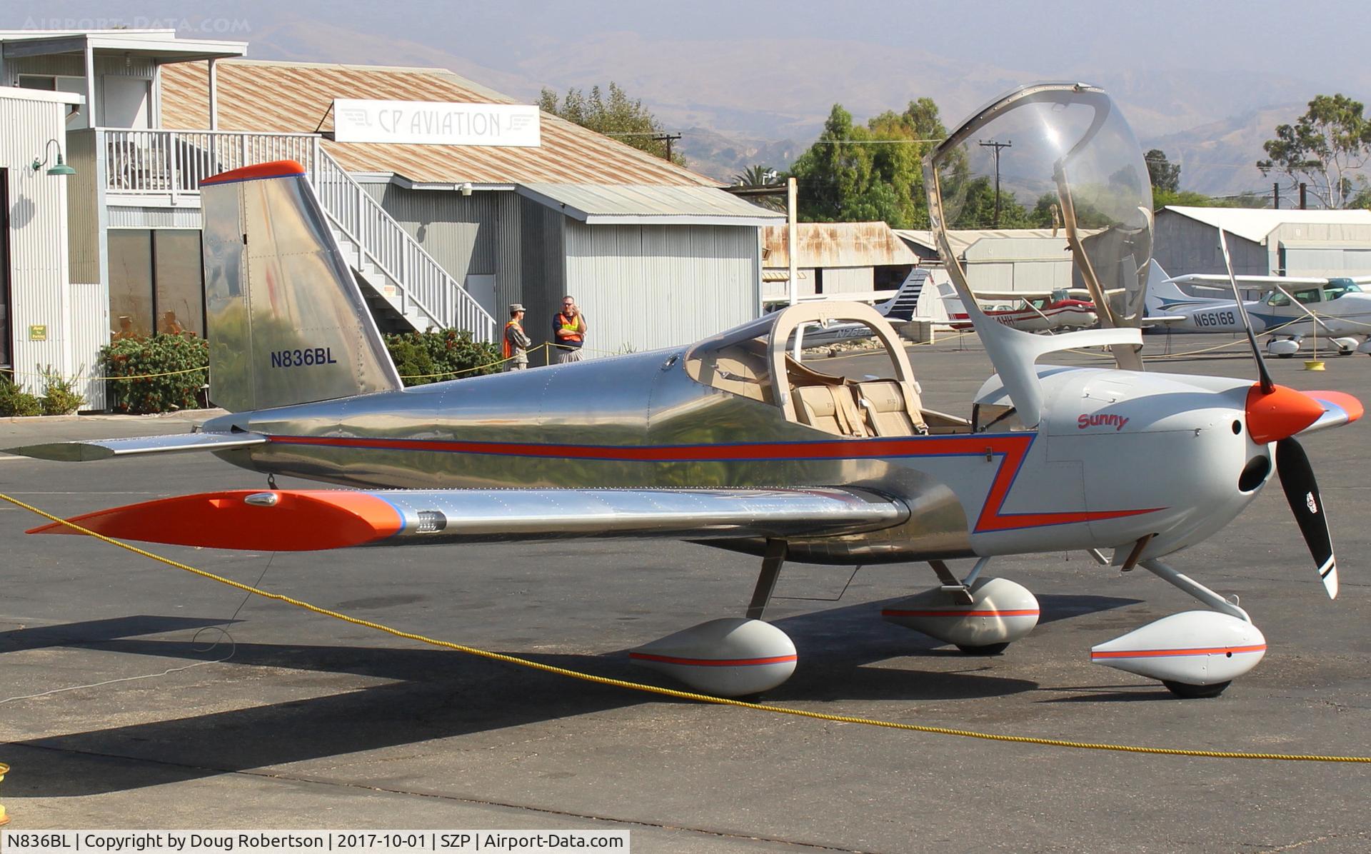 N836BL, 2016 Vans RV-12 C/N 120836, 2016 Lang VAN's RV-12A 'Sunny' E-LSA, Rotax 912-ULS 100 Hp, at Fuel Dock, Just beautiful!!