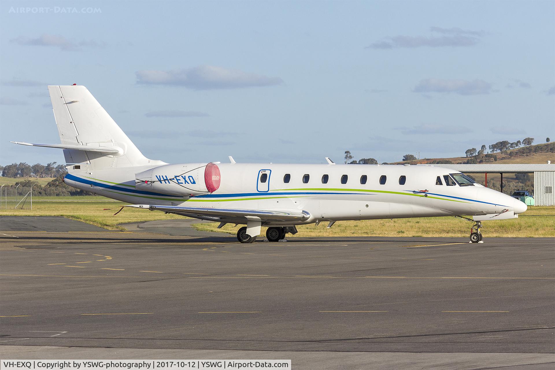 VH-EXQ, 2007 Cessna 680 Citation Sovereign C/N 680-0129, Australian Corporate Jet Centres (VH-EXQ) Cessna 680 Citation Sovereign at Wagga Wagga Airport.