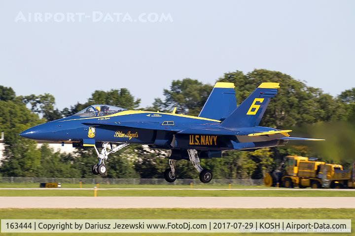 163444, 1987 McDonnell Douglas F/A-18C Hornet C/N 0648/C015, F/A-18C Hornet 163444  from Blue Angels Demo Team  NAS Pensacola, FL