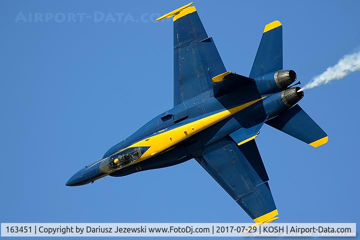 163451, 1988 McDonnell Douglas F/A-18C Hornet C/N 0662/C020, F/A-18C Hornet 163451 C/N 0662 from Blue Angels Demo Team  NAS Pensacola, FL