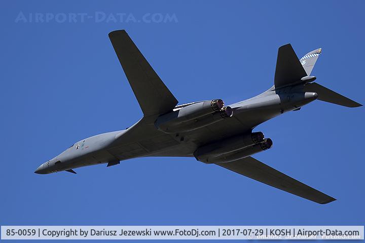 85-0059, 1985 Rockwell B-1B Lancer C/N 19, B-1B Lancer 85-0059 DY from 28th BS 