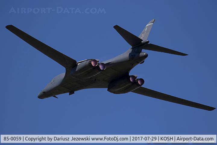 85-0059, 1985 Rockwell B-1B Lancer C/N 19, B-1B Lancer 85-0059 DY from 28th BS 