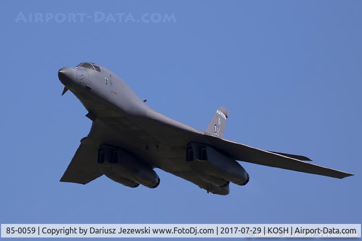 85-0059, 1985 Rockwell B-1B Lancer C/N 19, B-1B Lancer 85-0059 DY from 28th BS 