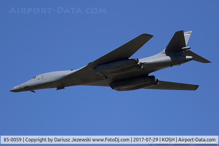 85-0059, 1985 Rockwell B-1B Lancer C/N 19, B-1B Lancer 85-0059 DY from 28th BS 