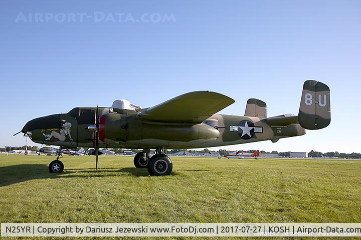 N25YR, 1943 North American TB-25N Mitchell C/N 108-34881, North American TB-25N Mitchell 