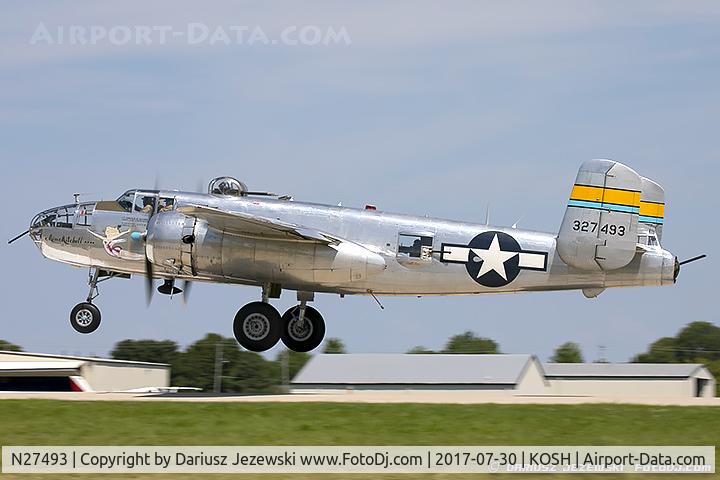 N27493, 1944 North American TB-25K Mitchell C/N 44-29869/108-33144, North American B-25J Mitchell 