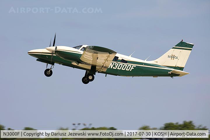 N3000F, 1978 Piper PA-34-200T C/N 34-7970044, Piper PA-34-200T Seneca II  C/N 34-7970044, N3000F