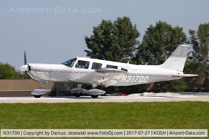 N31700, 1978 Piper PA-32-300 Cherokee Six Cherokee Six C/N 32-7840143, Piper PA-32-300 Cherokee Six  C/N 32-7840143, N31700