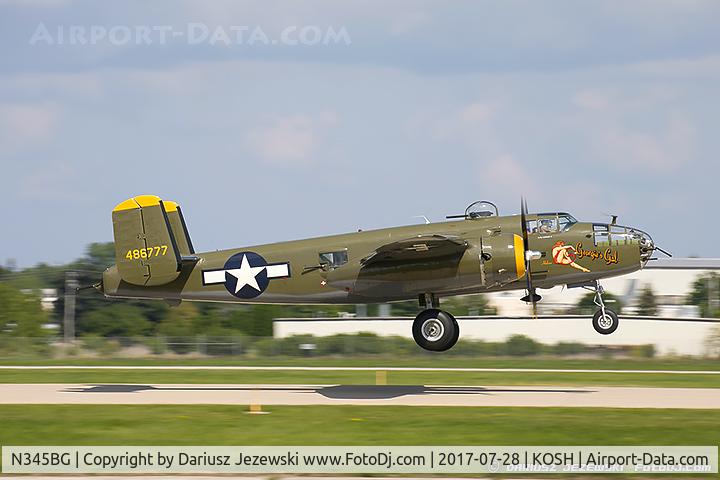 N345BG, 1944 North American TB-25N Mitchell C/N 108-47531, North American TB-25N Mitchell 