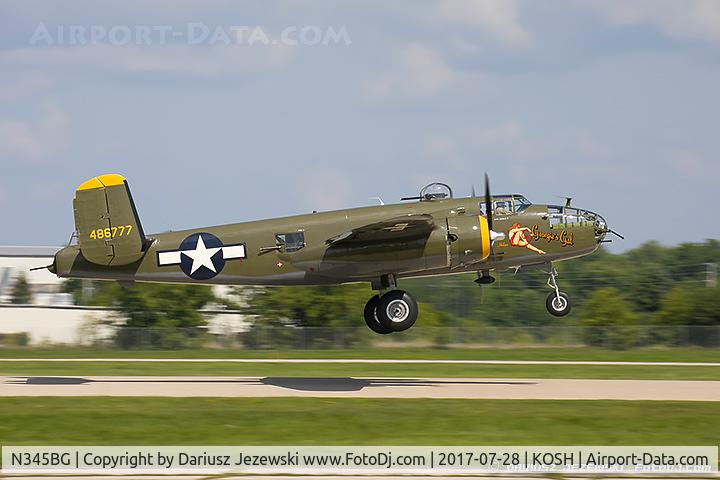 N345BG, 1944 North American TB-25N Mitchell C/N 108-47531, North American TB-25N Mitchell 