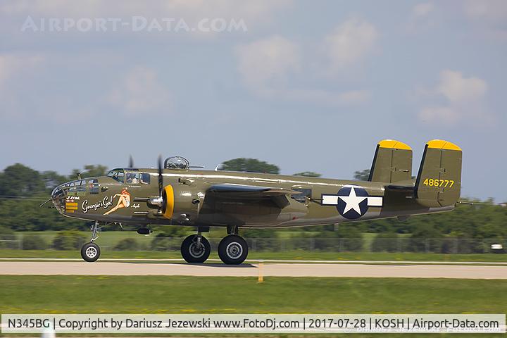 N345BG, 1944 North American TB-25N Mitchell C/N 108-47531, North American TB-25N Mitchell 