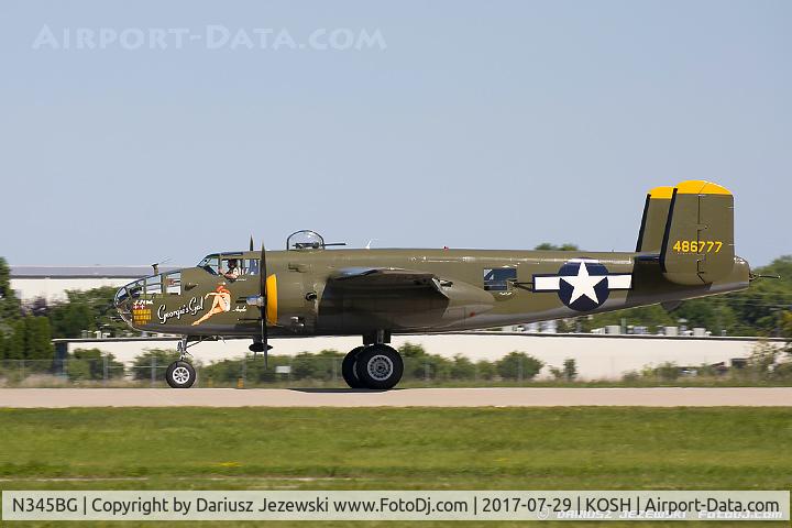 N345BG, 1944 North American TB-25N Mitchell C/N 108-47531, North American TB-25N Mitchell 