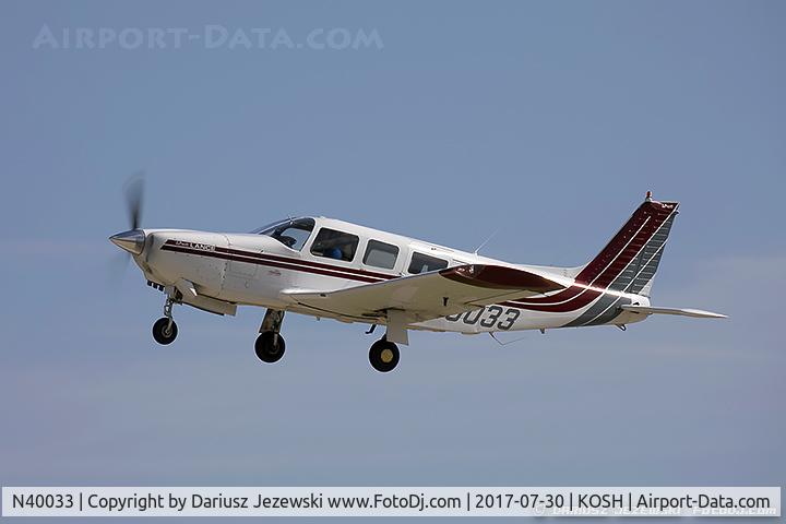 N40033, 1977 Piper PA-32R-300 Cherokee Lance C/N 32R-7780509, Piper PA-32R-300 Cherokee Lance  C/N 32R-7780509, N40033