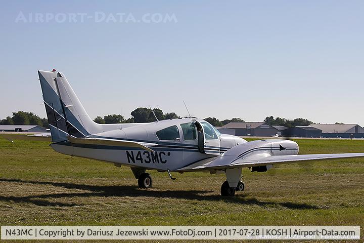 N43MC, 1970 Beech A56TC C/N TG-85, Beech A56TC Baron  C/N TG-85, N43MC