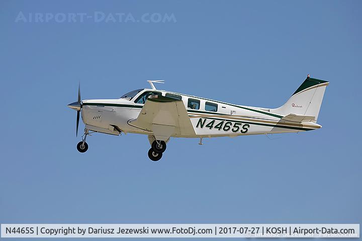 N4465S, 1975 Beech A36 Bonanza 36 C/N E-693, Beech A36 Bonanza 36  C/N E-693, N4465S