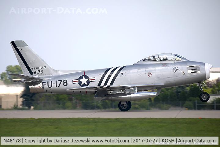 N48178, 1948 North American F-86A Sabre C/N 151-43547, North American F-86A Sabre  C/N 48178, N48178