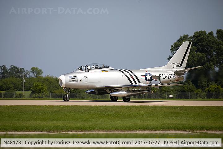 N48178, 1948 North American F-86A Sabre C/N 151-43547, North American F-86A Sabre  C/N 48178, N48178