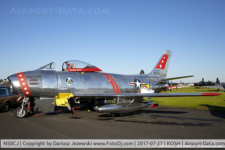 N50CJ, Canadair CL-13B Sabre 6 C/N 1490, Canadair F-86E MK.6 Sabre  C/N 381, N50CJ