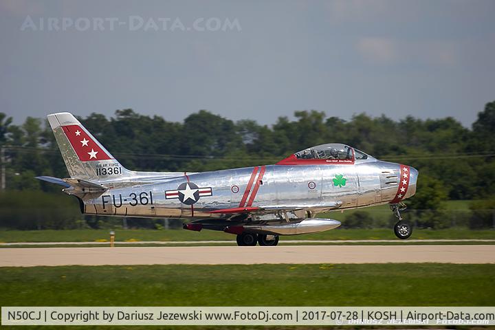 N50CJ, Canadair CL-13B Sabre 6 C/N 1490, Canadair F-86E MK.6 Sabre  C/N 381, N50CJ