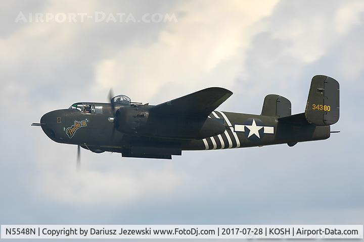 N5548N, 1943 North American B-25H Mitchell C/N 98-21107, North American B-25H Mitchell 