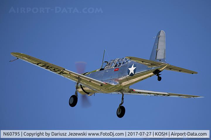 N60795, 1943 Consolidated Vultee BT-13A C/N 10514, Consolidated Vultee BT-13A Valiant  C/N 10514, N60795