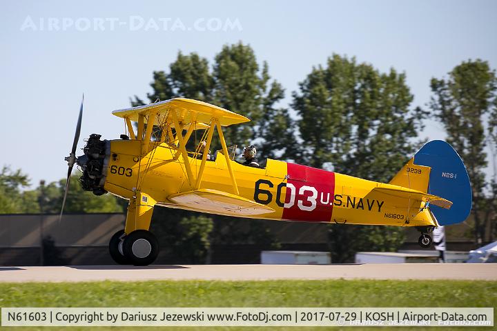 N61603, 1940 Boeing A75N1(PT17) C/N 75-1016, Boeing A75N1(PT17) Stearman  C/N 75-1016 , N61603