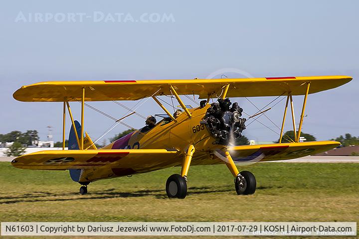 N61603, 1940 Boeing A75N1(PT17) C/N 75-1016, Boeing A75N1(PT17) Stearman  C/N 75-1016 , N61603