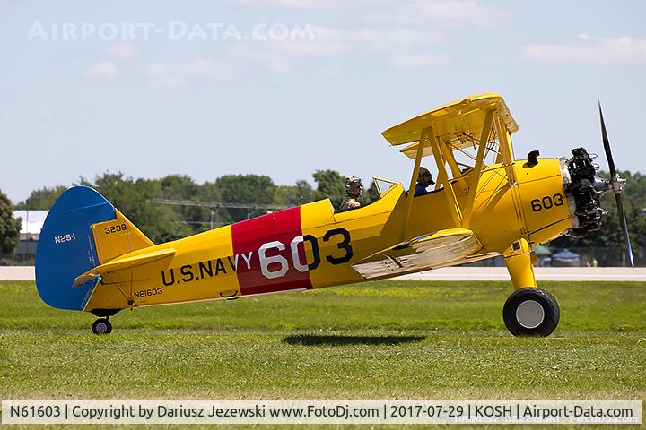 N61603, 1940 Boeing A75N1(PT17) C/N 75-1016, Boeing A75N1(PT17) Stearman  C/N 75-1016 , N61603