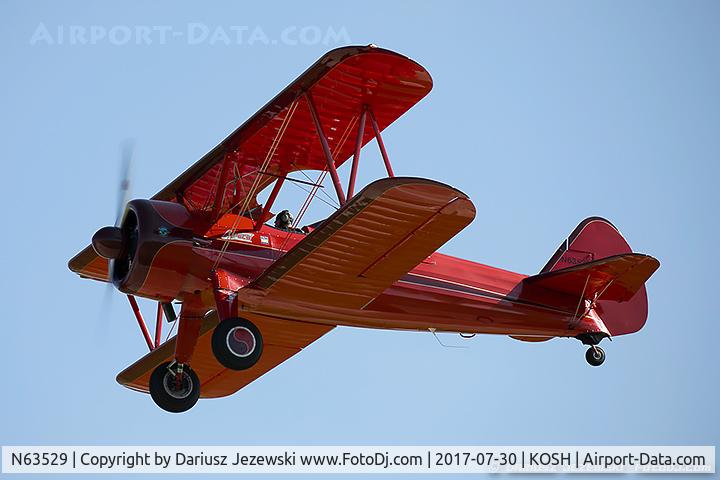 N63529, 1940 Boeing A75N1(PT17) C/N 75-338, Boeing A75N1(PT17) Stearman  C/N 75-338, N63529
