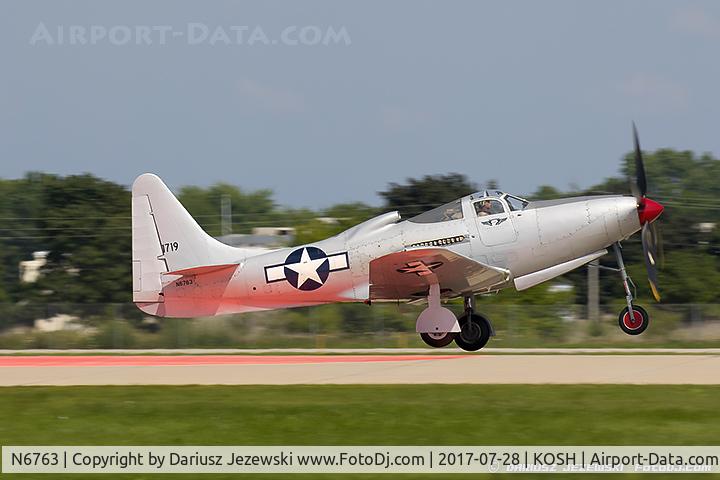 N6763, 1946 Bell P-63F Kingcobra C/N 296E1-1R, Bell P-63F Kingcobra  C/N 296E1-1R , N6763