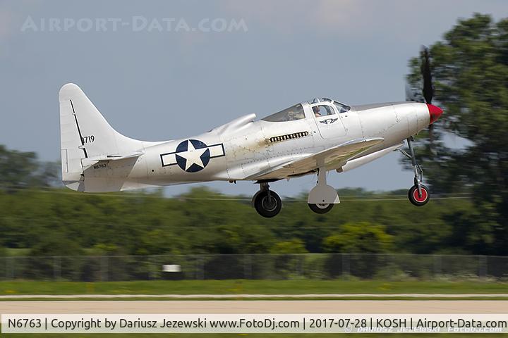 N6763, 1946 Bell P-63F Kingcobra C/N 296E1-1R, Bell P-63F Kingcobra  C/N 296E1-1R , N6763