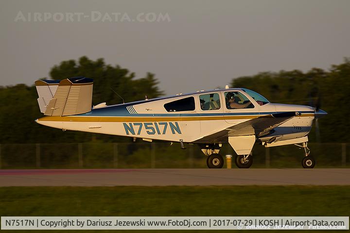 N7517N, 1968 Beech V35A Bonanza C/N D-8845, Beech V35 BonanzaA  C/N D-8845 , N7517N