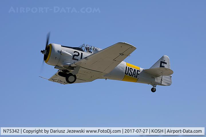N75342, 1956 North American AT-6D Texan C/N 42-44641, North American AT-6D Texan  C/N 42-44641, N75342