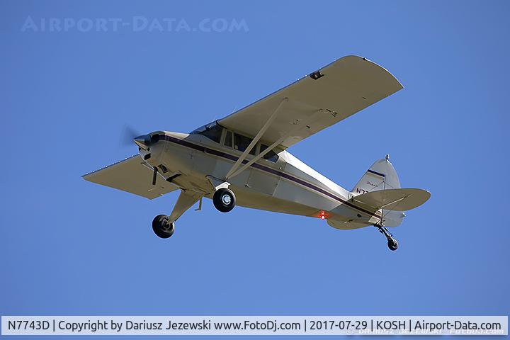 N7743D, 1957 Piper PA-22-150 Tri-Pacer C/N 22-5422, Piper PA-22-150 Tri-Pacer  C/N 22-5422 , N7743D