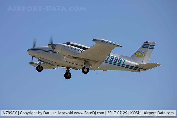 N7998Y, 1966 Piper PA-30-160 Twin Comanche Twin Comanche C/N 30-1103, Piper PA-30 Twin Comanche  C/N 30-1103, N7998Y