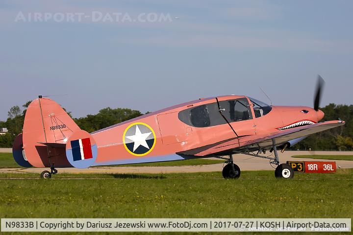 N9833B, 1958 Bellanca 14-19-2 Cruisair Senior C/N 4085, Bellanca 14-19-2 Cruisemaster  C/N 4085, N9833B