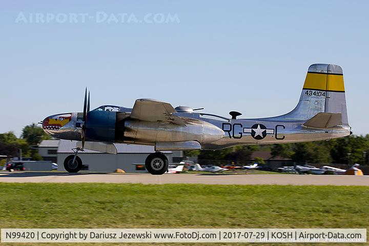 N99420, 1944 Douglas B-26B Invader C/N 27383, Douglas B-26B Invader 