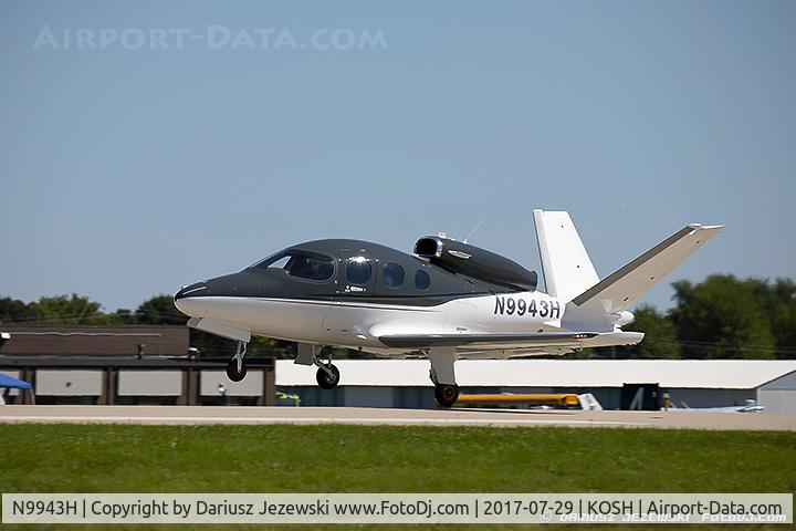 N9943H, 2016 Cirrus SF50 Vision C/N 0007, Cirrus SF50 Vision  C/N 7, N9943H