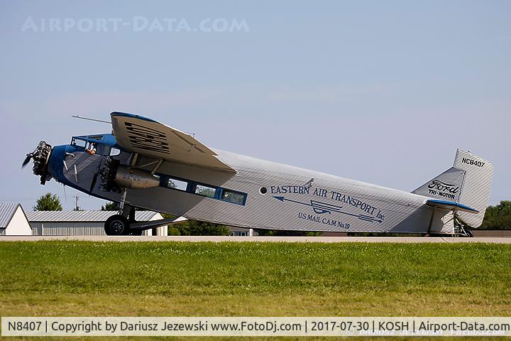 N8407, 1929 Ford 4-AT-E Tri-Motor C/N 69, Ford 4-AT-E Trimotor  C/N 69, NC8407