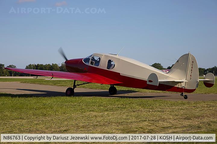 N86763, 1946 Bellanca 14-13 Cruisair Senior C/N 1124, Bellanca 14-13 Crusair Senior  C/N 1124, NC86763