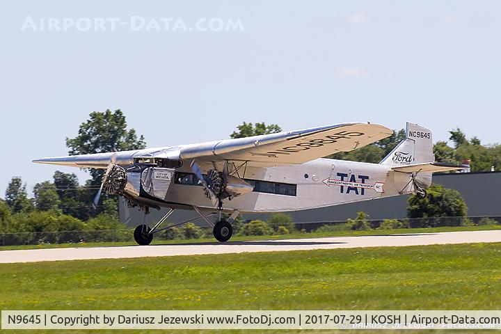 N9645, 1928 Ford 5-AT-B Tri-Motor C/N 8, Ford 5-AT-B Trimotor  C/N 8, NC9645