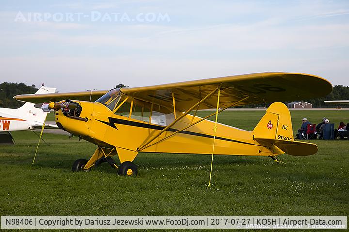 N98406, 1946 Piper J3C-65 Cub Cub C/N 18593, Piper J3C-65 Cub  C/N 18593, NC98406