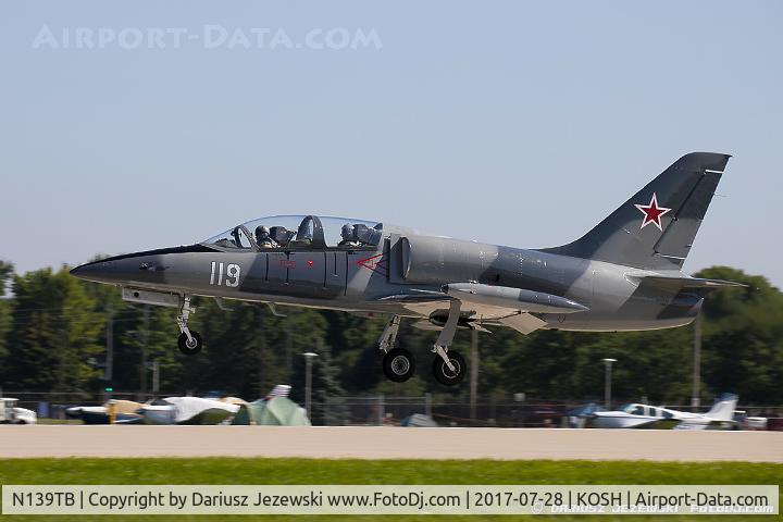 N139TB, 1984 Aero L-39 Albatros C/N 432919, Aero Vodochody L-39 Albatros  C/N 432919, NX139TB