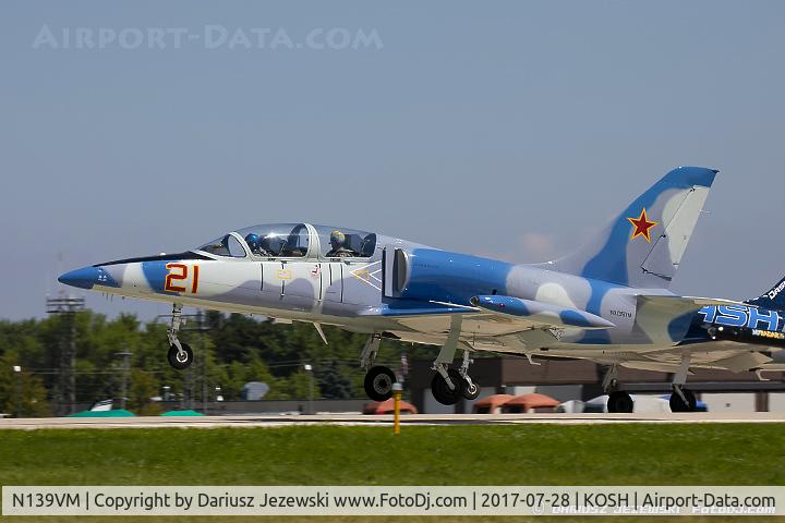 N139VM, 1980 Aero L-39C Albatros Albatros C/N 31634, Aero Vodochody L-39C Albatros  C/N 31634, NX139VM