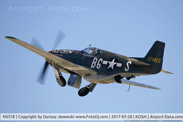 N551E, 1943 North American P-51B-1NA Mustang C/N 102-24700, North American P-51B Mustang 