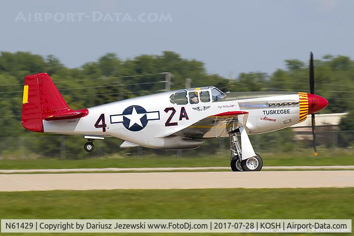 N61429, 1942 North American P-51C Mustang C/N 103-26199, North American P-51C Mustang 