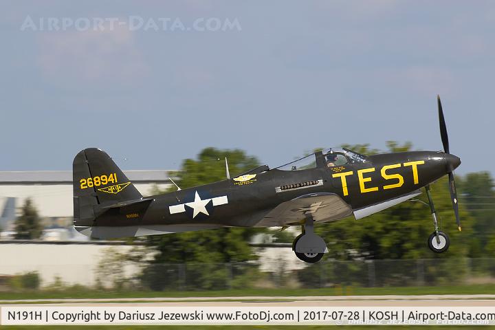 N191H, 1944 Bell P-63A-6-BE Kingcobra C/N 33-11, Bell P-63A-6 Kingcobra  C/N 33-11, NX191H
