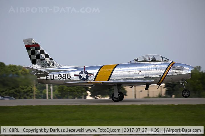 N188RL, 1952 North American F-86F Sabre C/N 191-682, North American F-86F (CWF86-F-30-NA) Sabre 